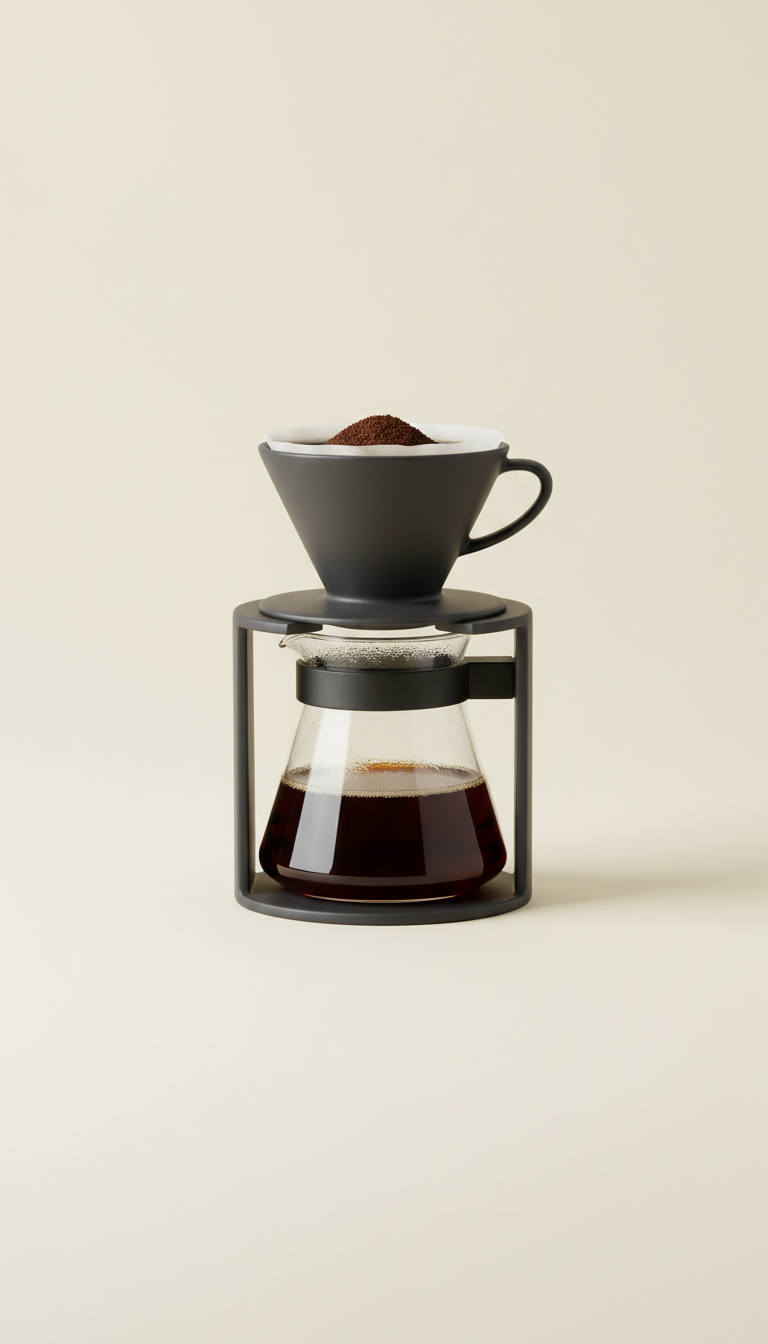 Precision pour-over coffee brewing set