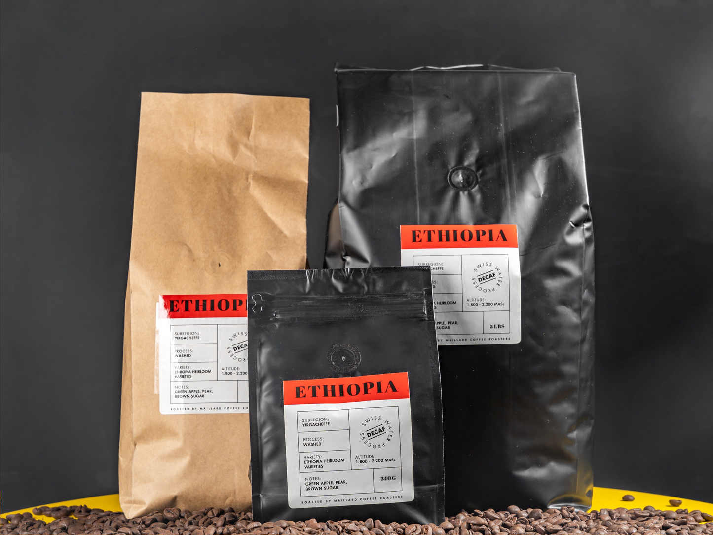 Ethiopia Yirgacheffe Konga Washed Decaf Swiss Water Process