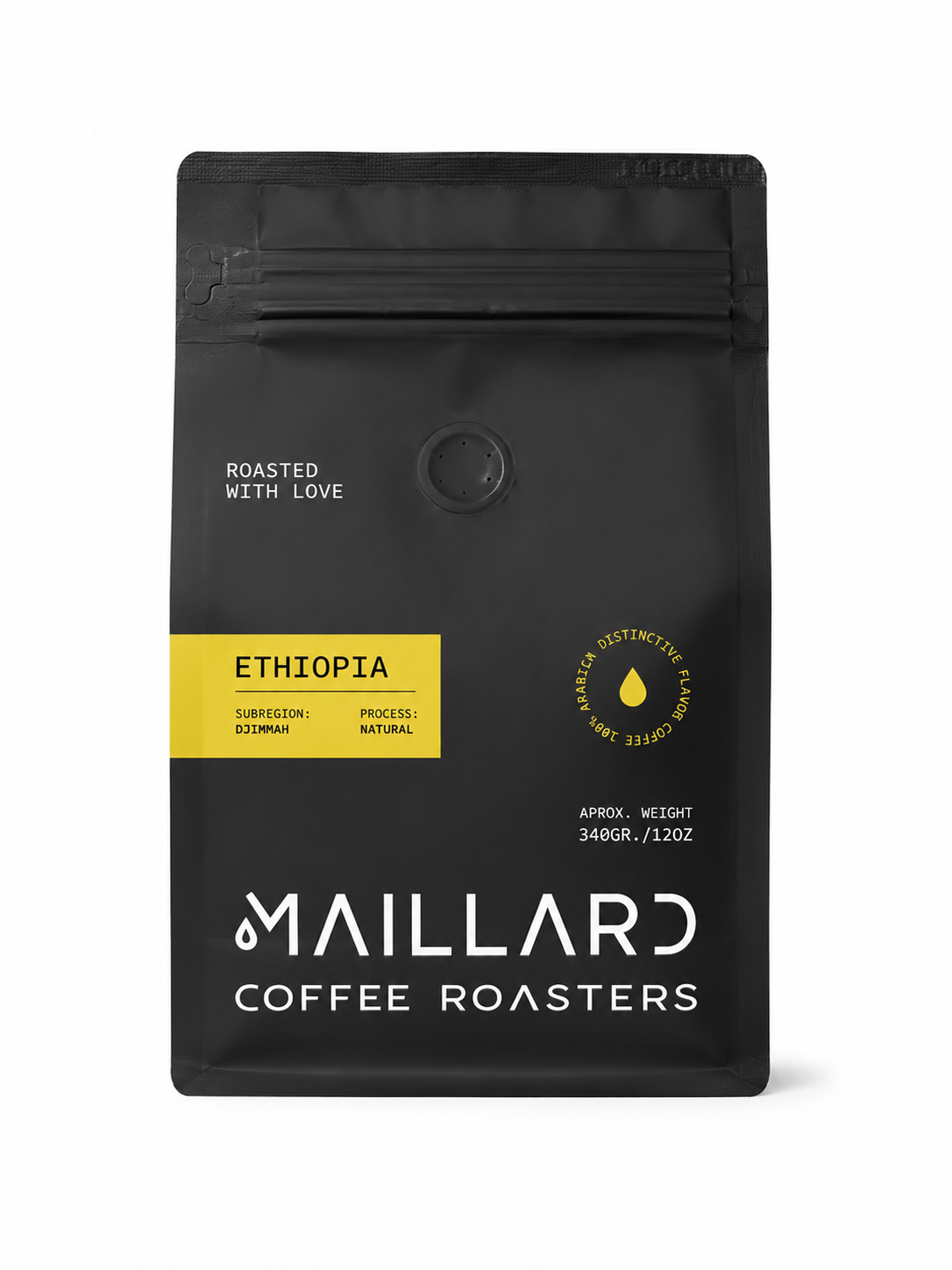 12oz Ethiopia Djimmah Natural Process Specialty Coffee Beans by Maillard Coffee Roasters